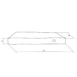 Matrac Golden Dog obojstranný L – 90 x 60 x 17 cm, grafitový